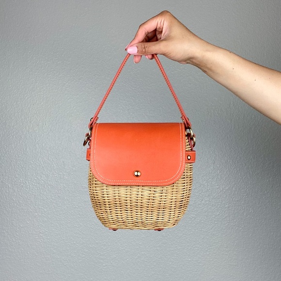 Tommy Bahama Bags Tommy Bahama Rattan Wicker Bucket Crossbody Bag